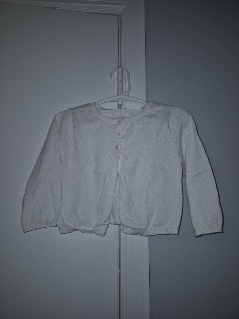 Carter's 18 Month White Knit Baby Cardigan